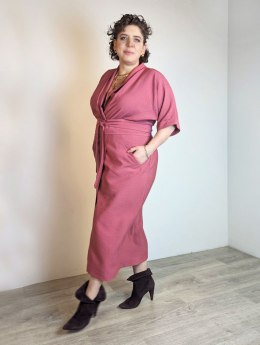 Sukienka kimonowa Pearls RÓŻ
